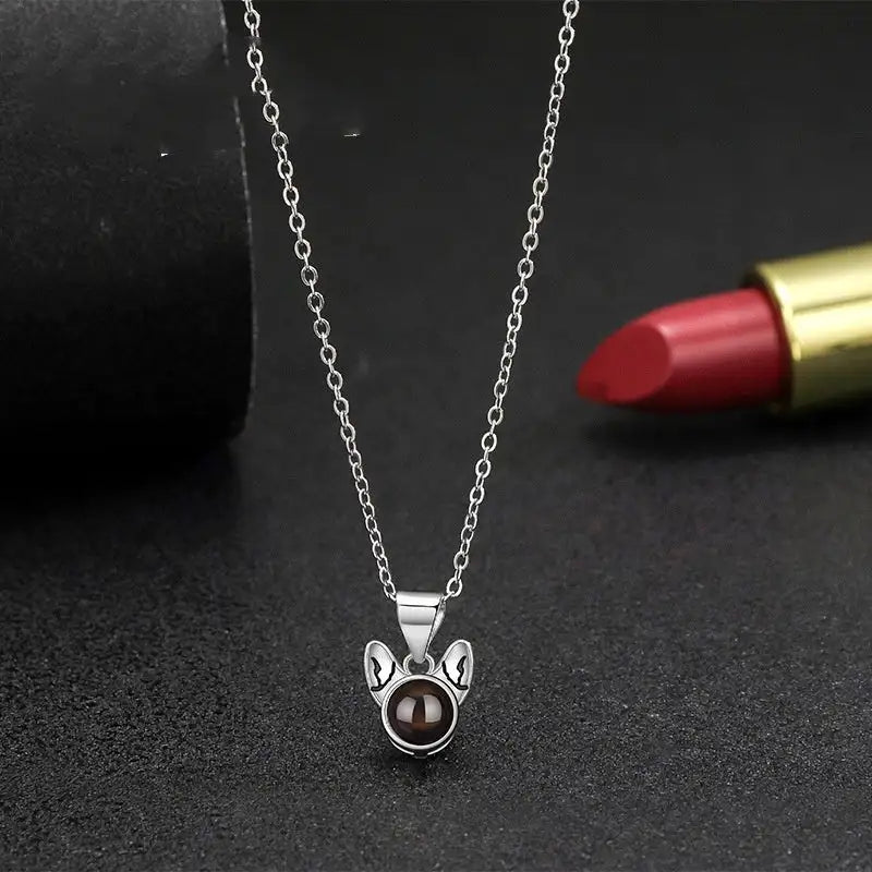 925 Silver Personalized Cute Cat Necklace For Women