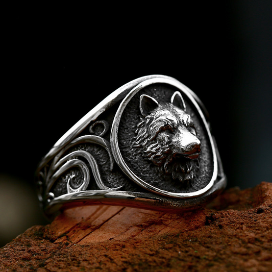 Fierce Wolf Stainless Steel Ring