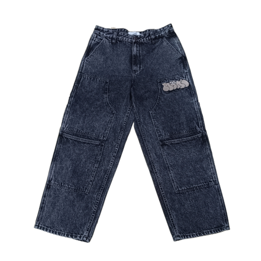 Mynd Eyes Baggy Denim Double Knee Pants