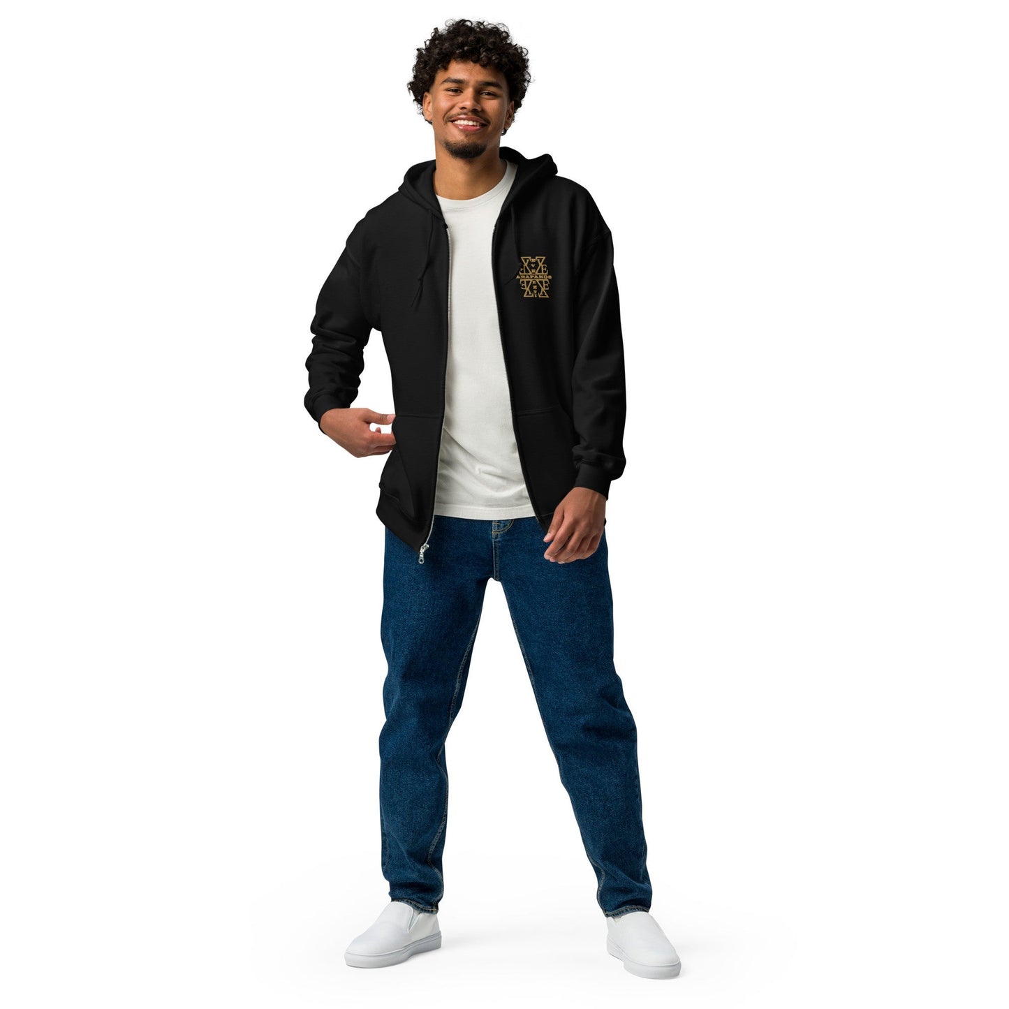 Men's Hoodie - heavy blend zip hoodie