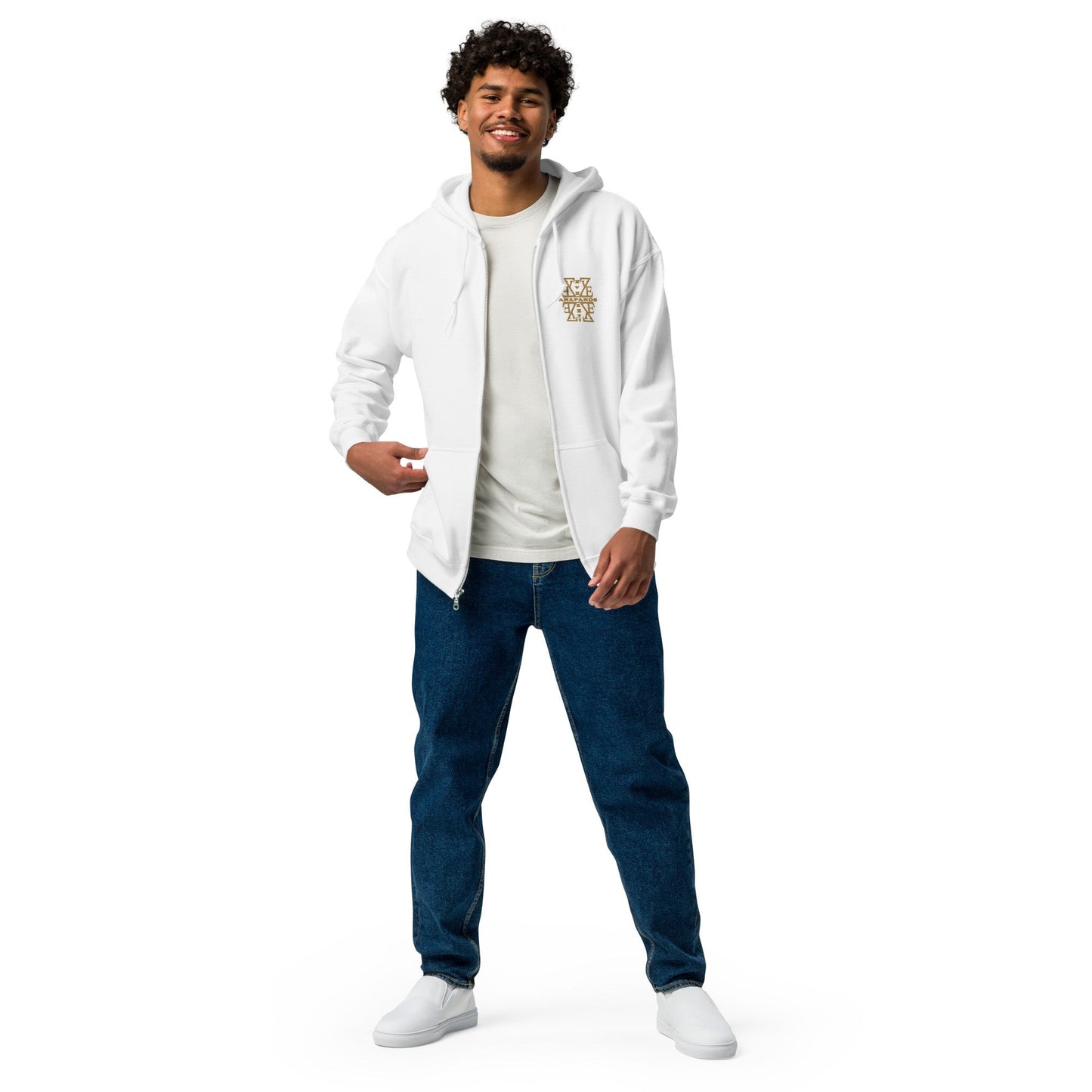 Men's Hoodie - heavy blend zip hoodie