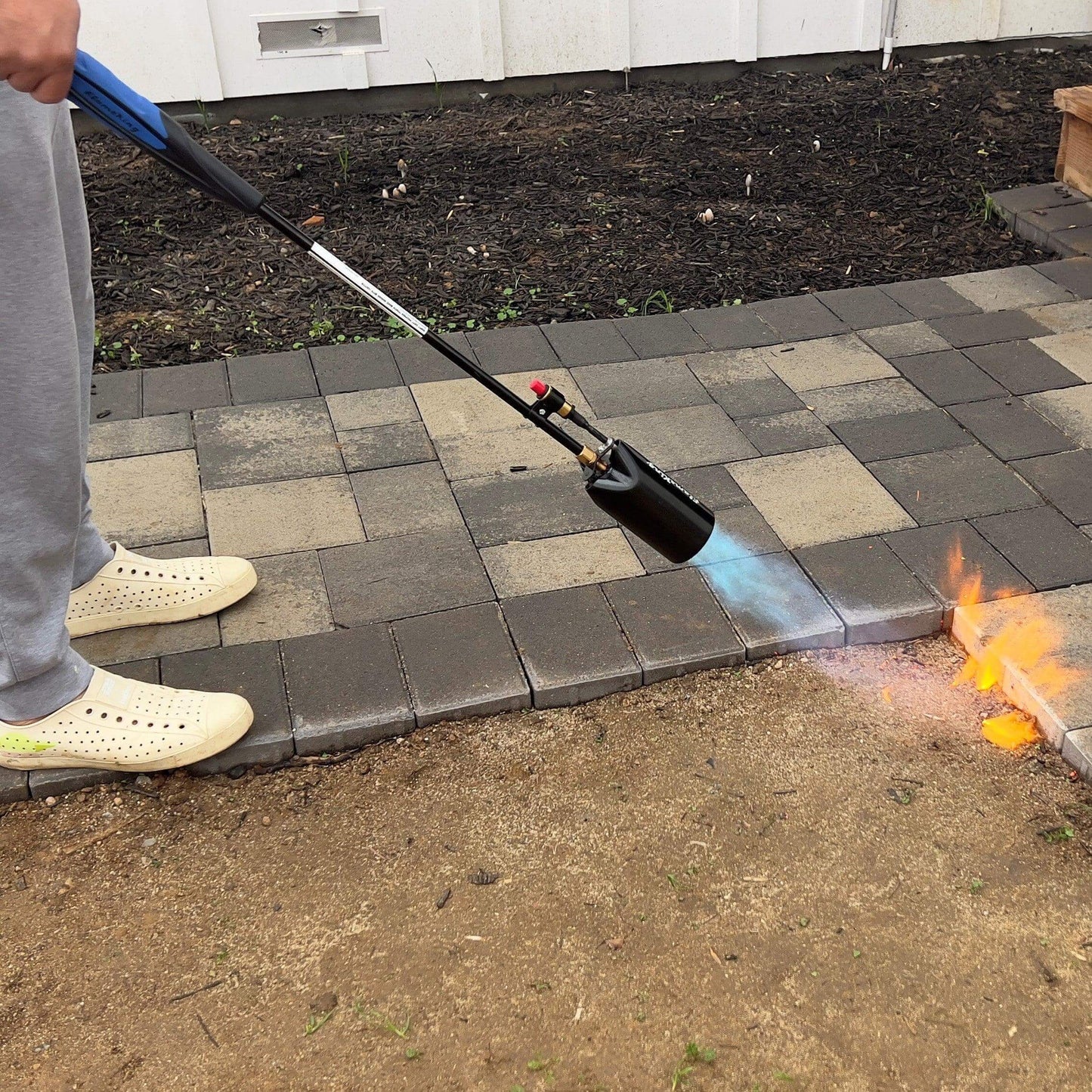 Flame King Heavy Duty Propane Torch Weed Burner 500,000 BTU with Push Button Piezo Ignitor