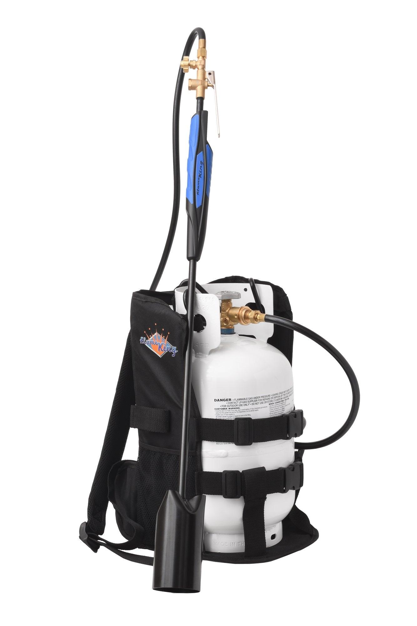 Flame King Propane Tank Backpack Carrier for 5lb or 10lb Cylinder For Weed Burner Torch