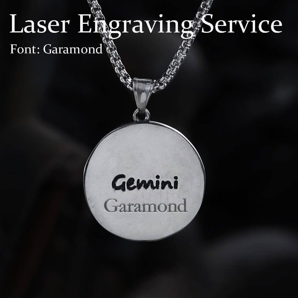 Gemini Stainless Steel Pendant