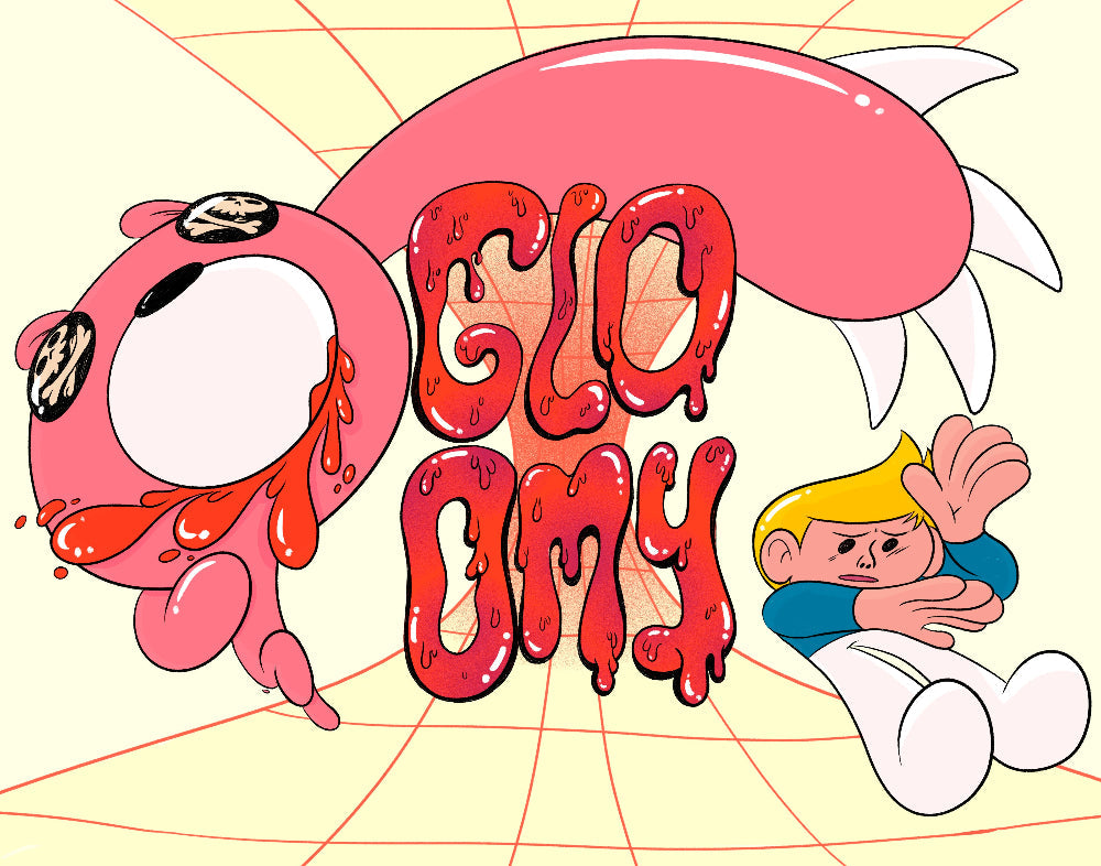 Genie Espinosa - Y2Kg-beR - Framed Giclee - Gloomy Bear Exhibition