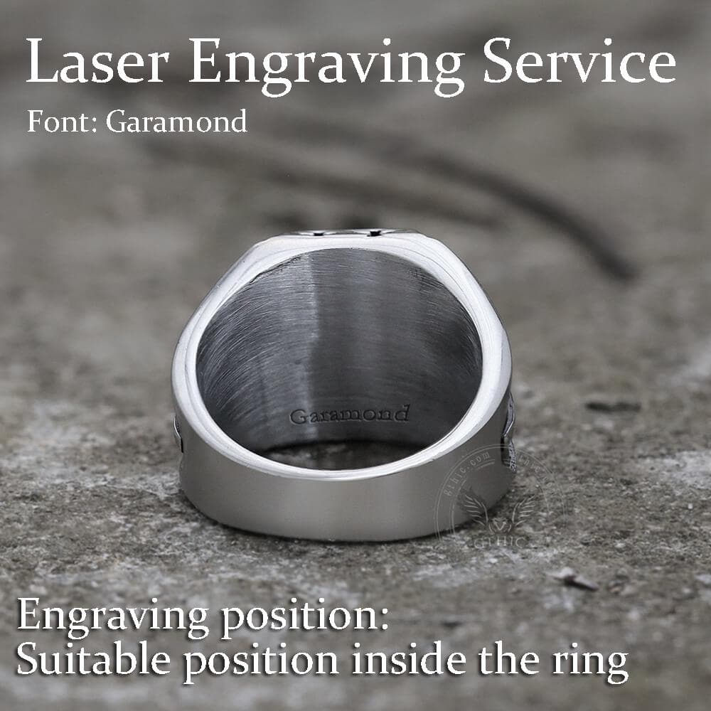 Golden Lion Stainless Steel Beast Ring