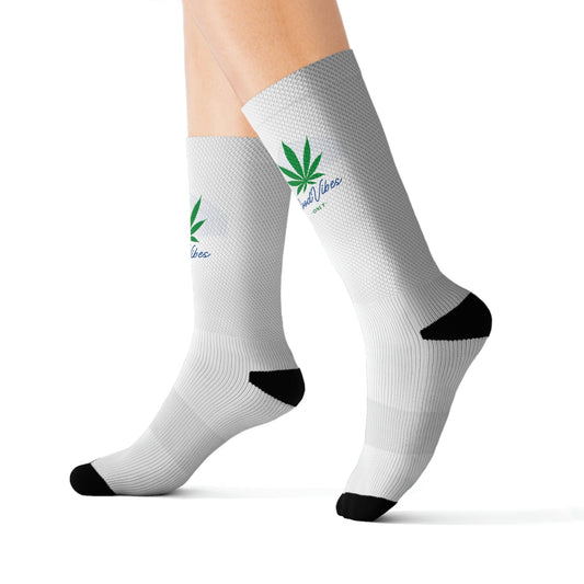 Good Vibes Leaf Cannabis Socks