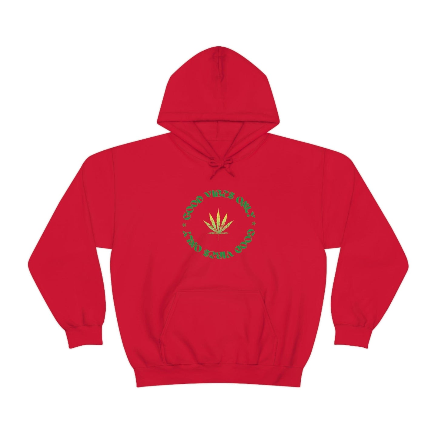 Good Vibes Only Hoodie Weed Emblem