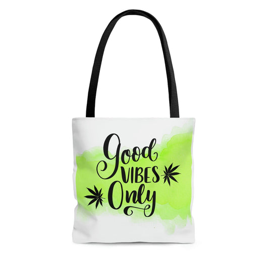 Good Vibes Only Weed Tote Bag