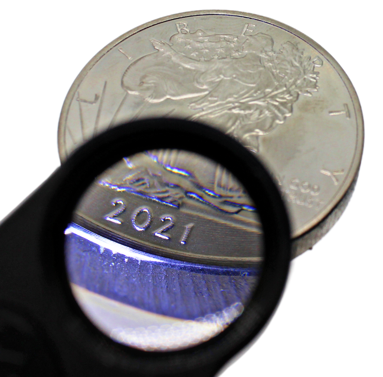 GTE 30X 60X Illuminated Jewelers Eye Loupe Foldable Magnifier Bright LED Light