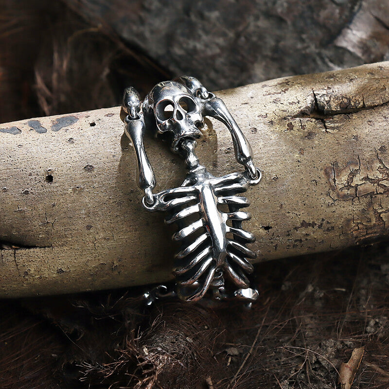 Gothic Body Skull Stainless Steel Bracelet
