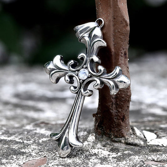 Gothic Cross Stainless Steel Pendant