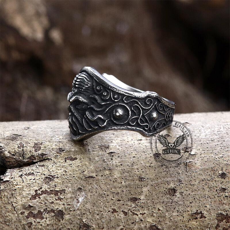 Gothic Octopus Stainless Steel Cthulhu Ring