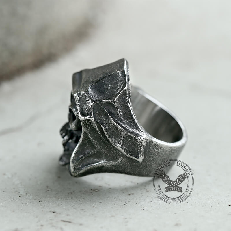 Gothic The Death Skull Stainless Steel Ring