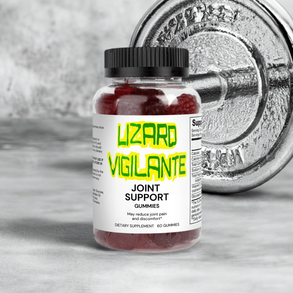 Lizard Vigilante Joint Support Gummies (Adult) - Starring Glucosamine Sulfate - Lizard Vigilante