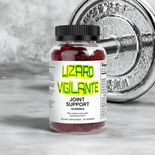 Lizard Vigilante Joint Support Gummies (Adult) - Starring Glucosamine Sulfate - Lizard Vigilante