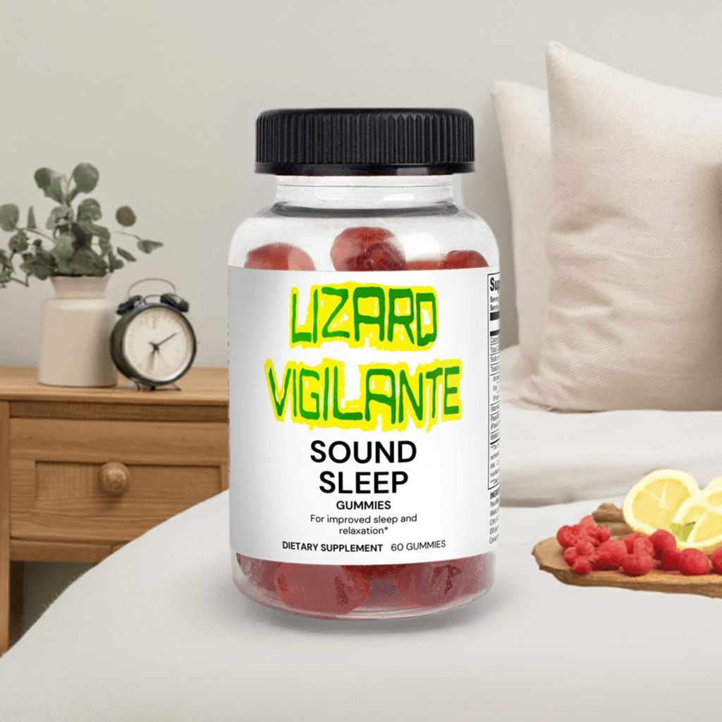 Lizard Vigilante Sound Sleep Gummies (Adult) - Long Term Memory Boost - Lizard Vigilante