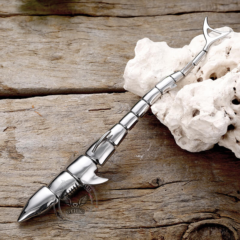 Great White Shark Stainless Steel Bracelet