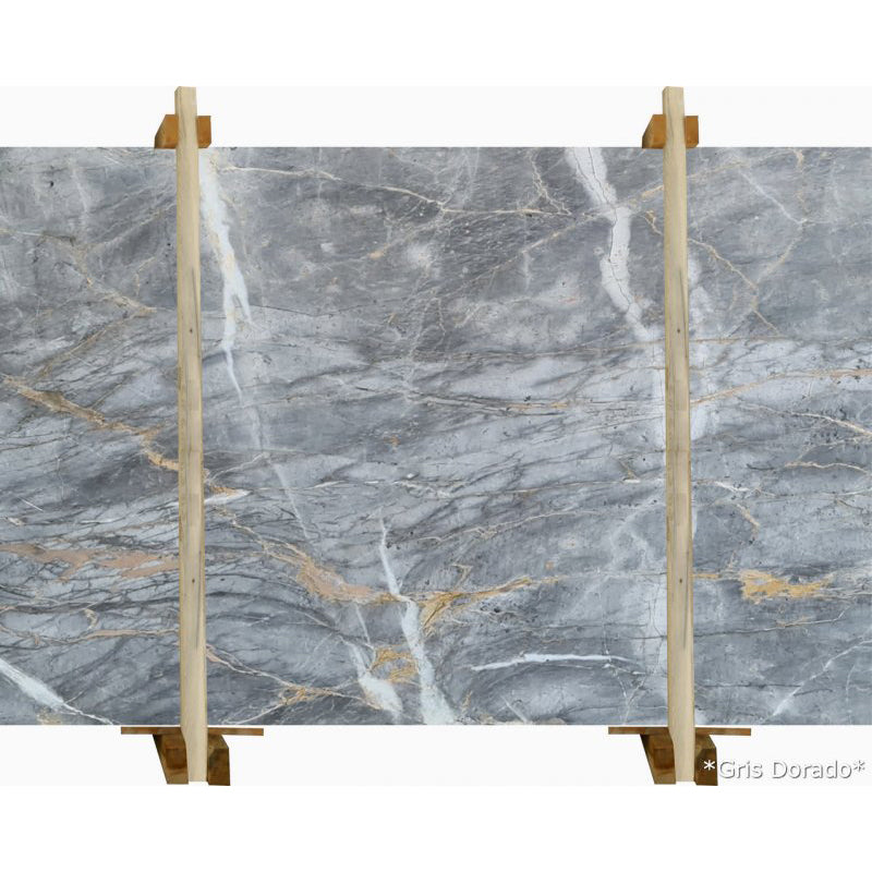 Gris Dorado Gray Bookmatching Marble Slabs Polished - Livfloors Collection