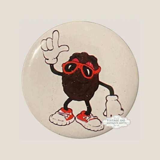Groove with the 80s Dancing California Raisin Tin Pin Collectible