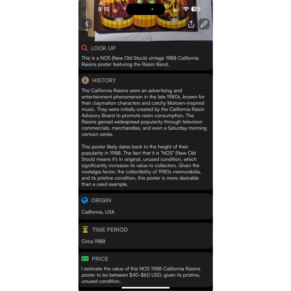 Groove with the California Raisins on this Funky 1988 Band Poster