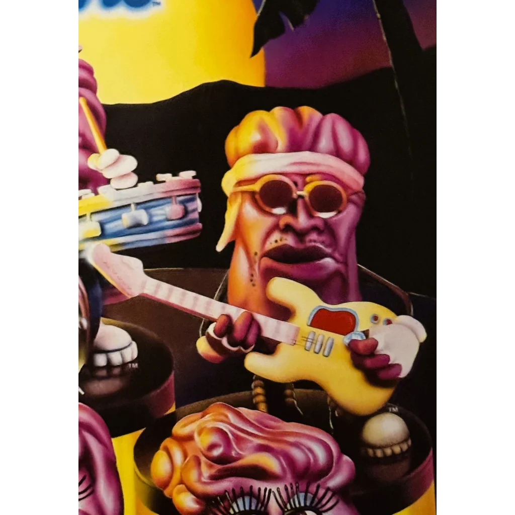Groove with the California Raisins on this Funky 1988 Band Poster