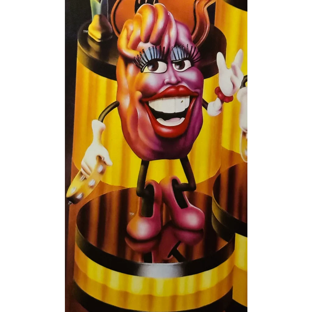 Groove with the California Raisins on this Funky 1988 Band Poster