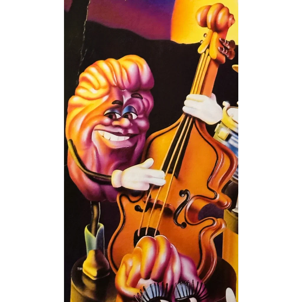 Groove with the California Raisins on this Funky 1988 Band Poster