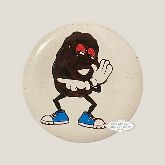 Groovy California Raisin Tin Pin Revives 80s Nostalgia