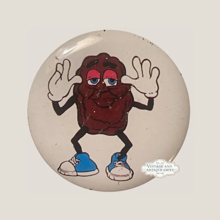 Groovy Jazz Hands California Raisin Tin Pin From the 80s