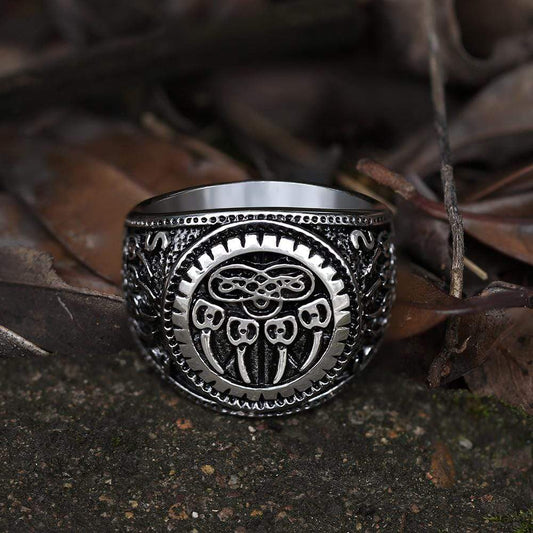 Bear Claw Stainless Steel Viking Ring