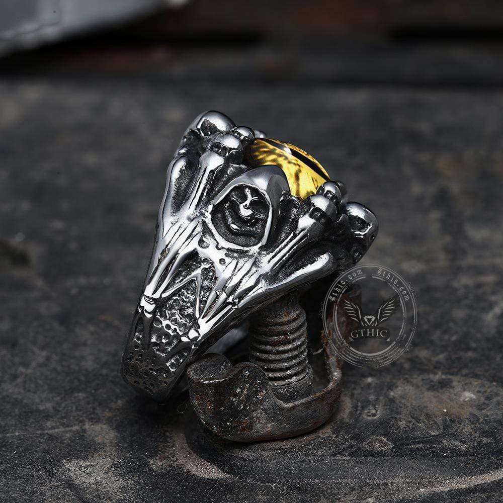 Eye Of Sauron Stainless Steel Ring