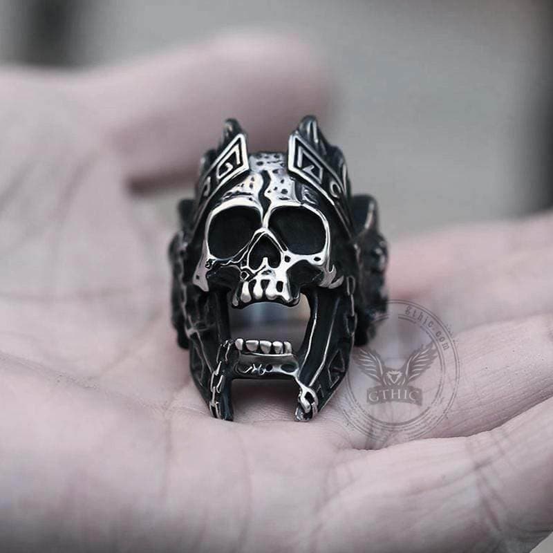 God of War Ares Stainless Steel Skull Ring