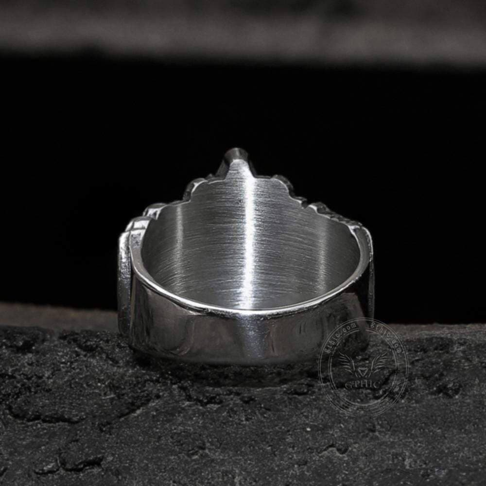 Classic Masonic Symbol Stainless Steel Freemason Ring