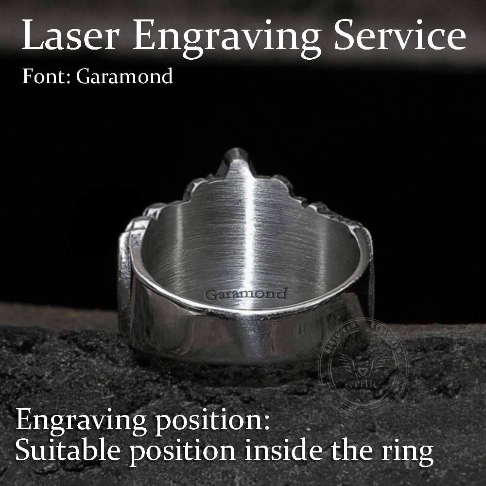 Classic Masonic Symbol Stainless Steel Freemason Ring