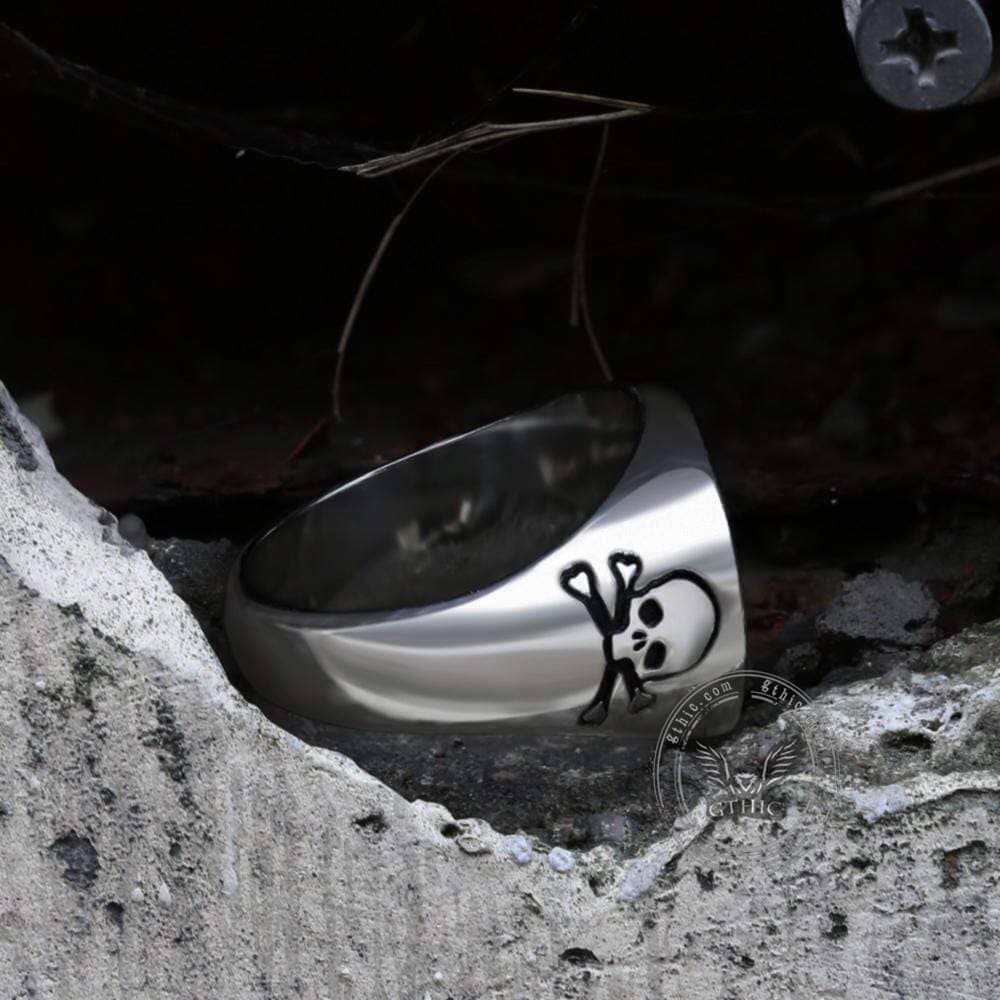 Pentagram Tree of Life Stainless Steel Viking Ring