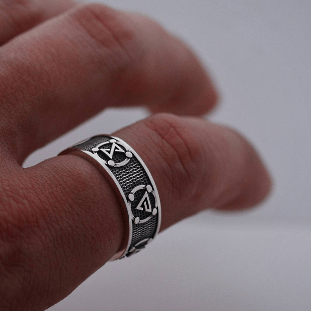 Witchers Elements Signs Stainless Steel Ring