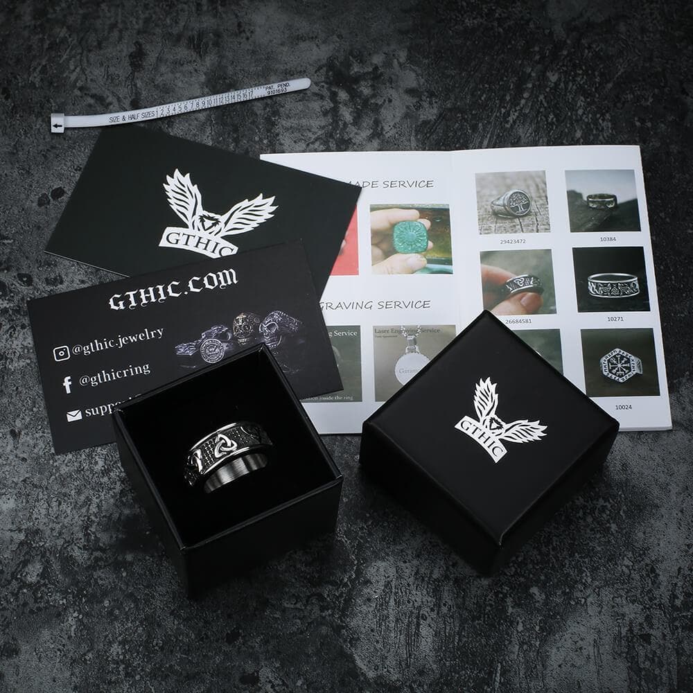 Warrior Triquetra Stainless Steel Viking Ring