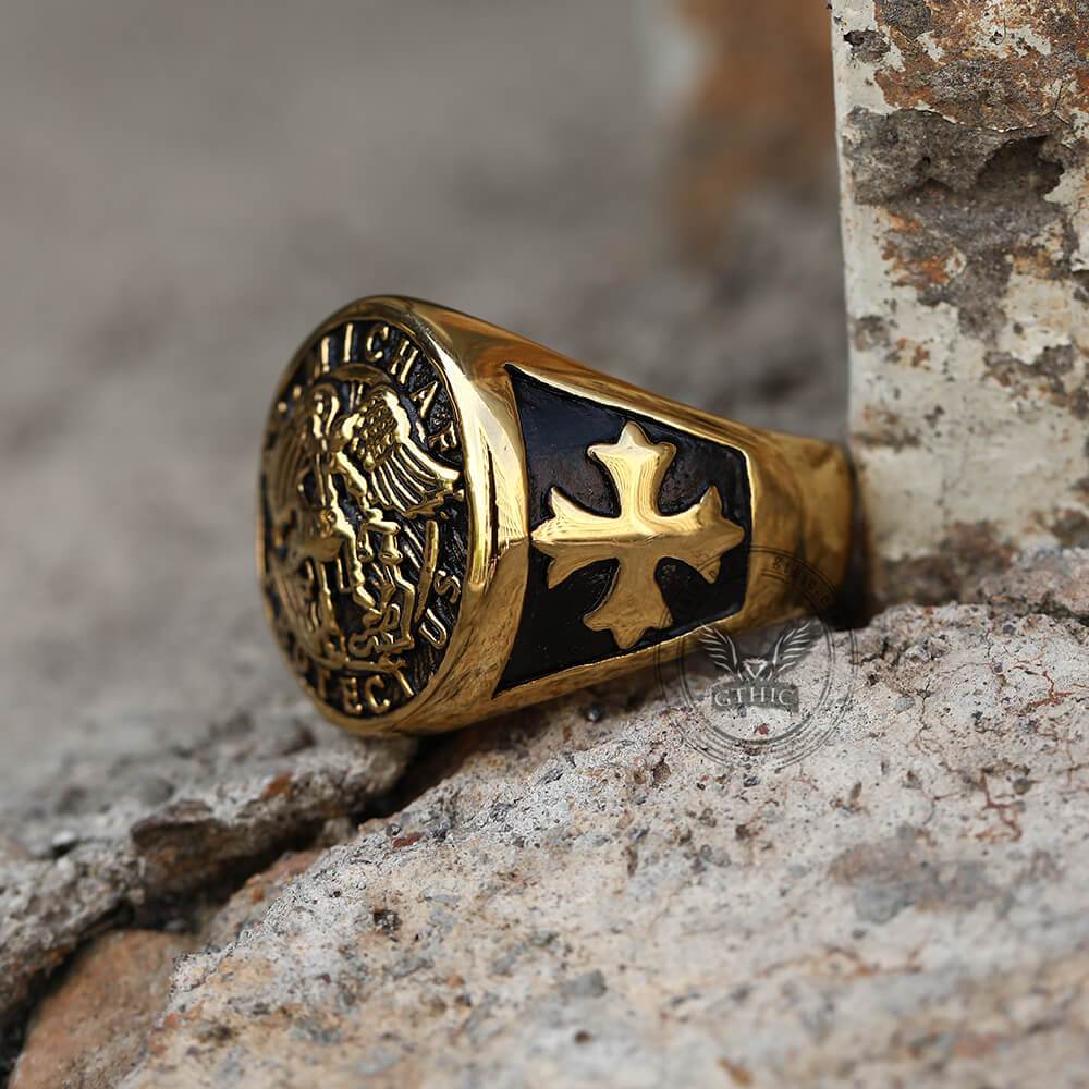 Guardian Angel Templar Knight Ring