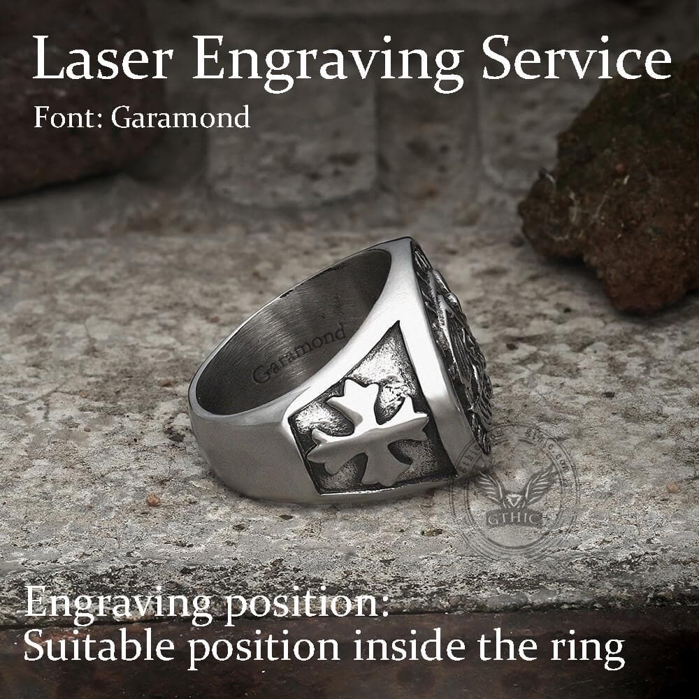 Guardian Angel Templar Knight Ring