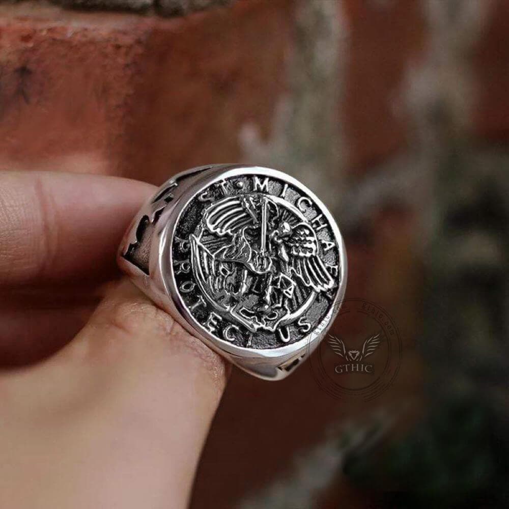Guardian Angel Templar Knight Ring
