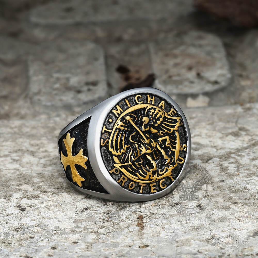 Guardian Angel Templar Knight Ring