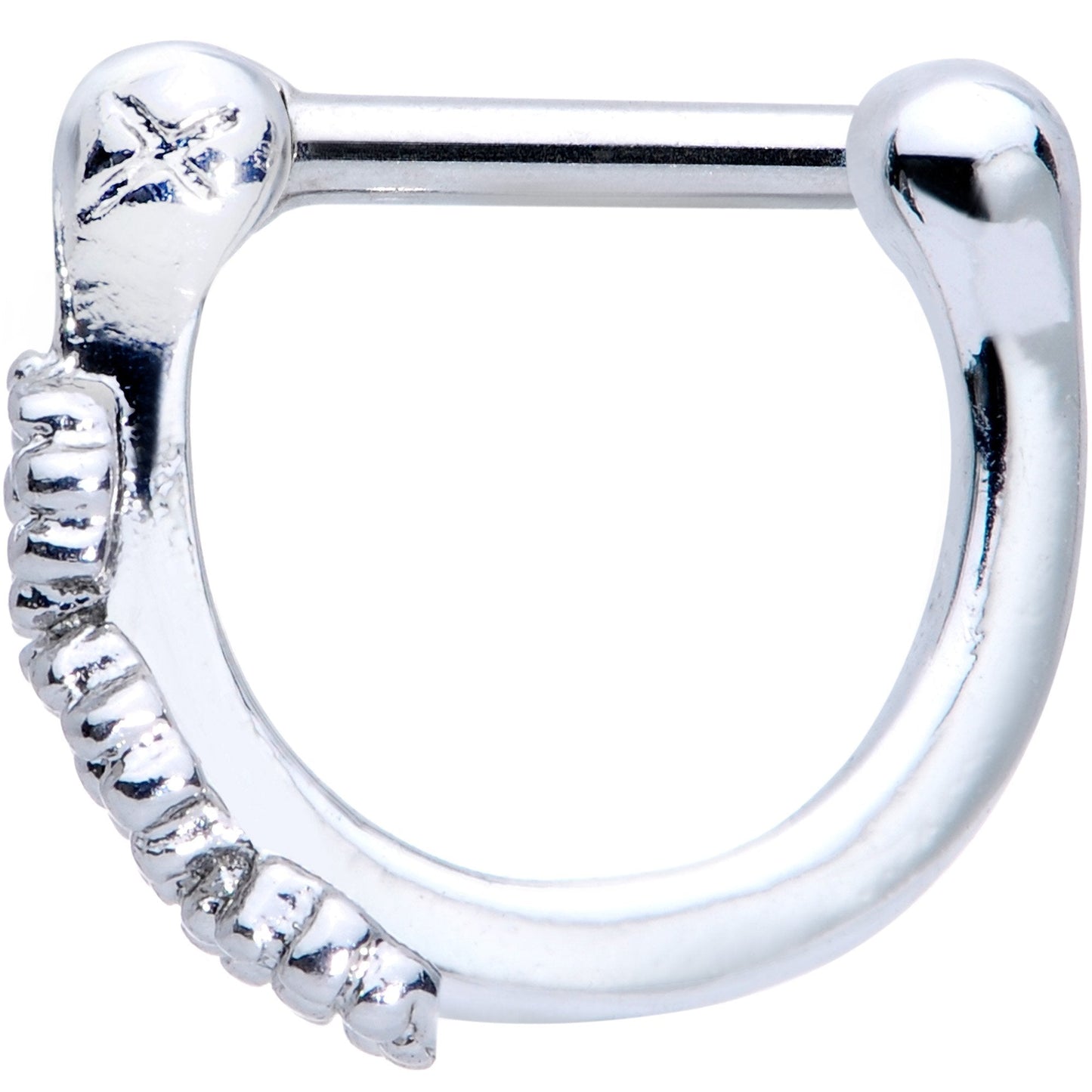 16G 1/4 Daisy Chain Flower Hinged Cartilage Clicker