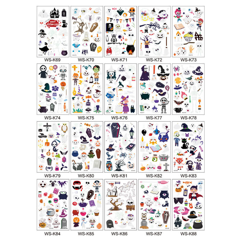 Halloween Cartoon Luminous Waterproof Tattoo Stickers