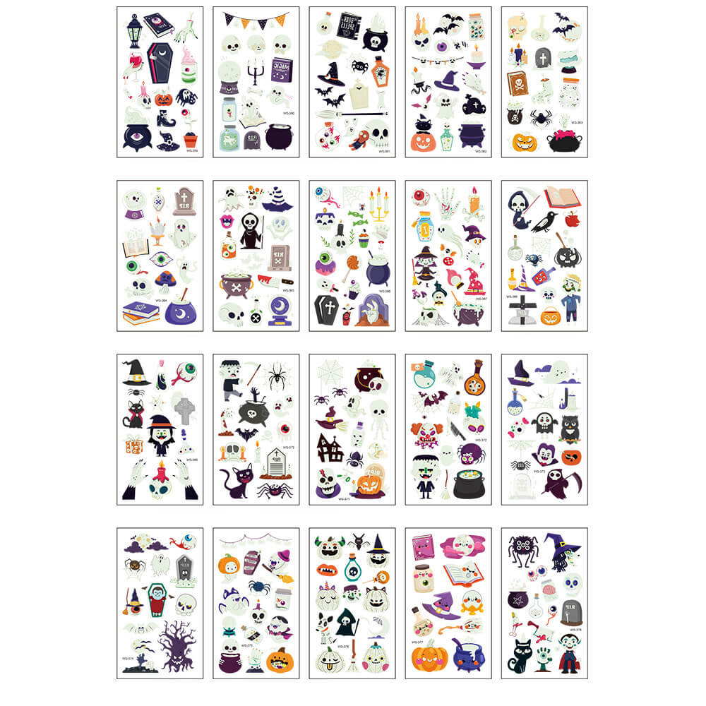 Halloween Cute Luminous Temporary Tattoo Stickers