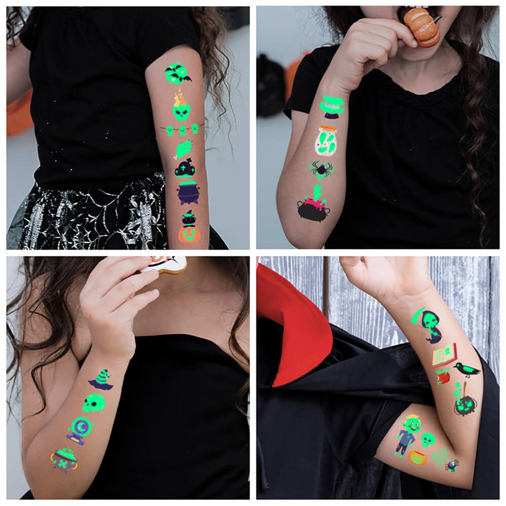 Halloween Cute Luminous Temporary Tattoo Stickers