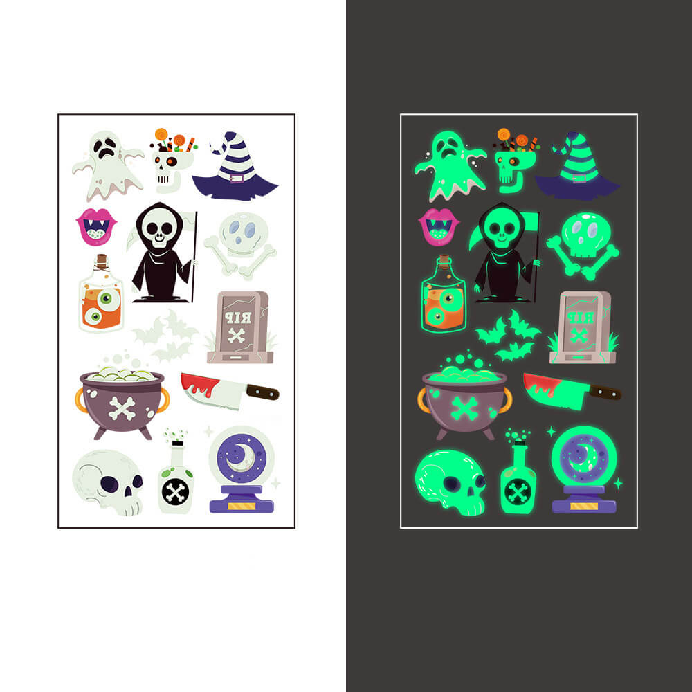Halloween Cute Luminous Temporary Tattoo Stickers
