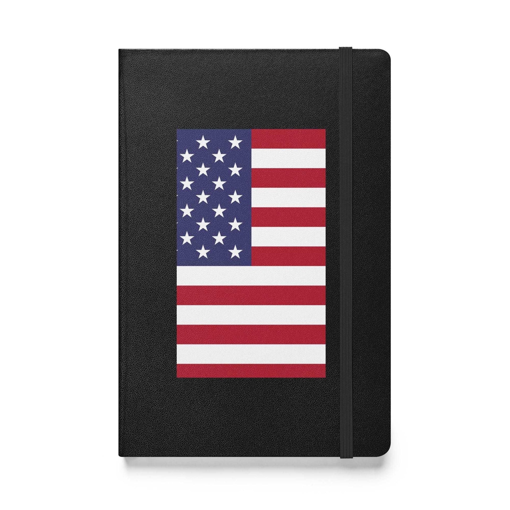 Express Your Patriotism with our American Flag Hardcover Bound Notebook - Perfect for Capturing Your Thoughts and Ideas! - Lizard Vigilante