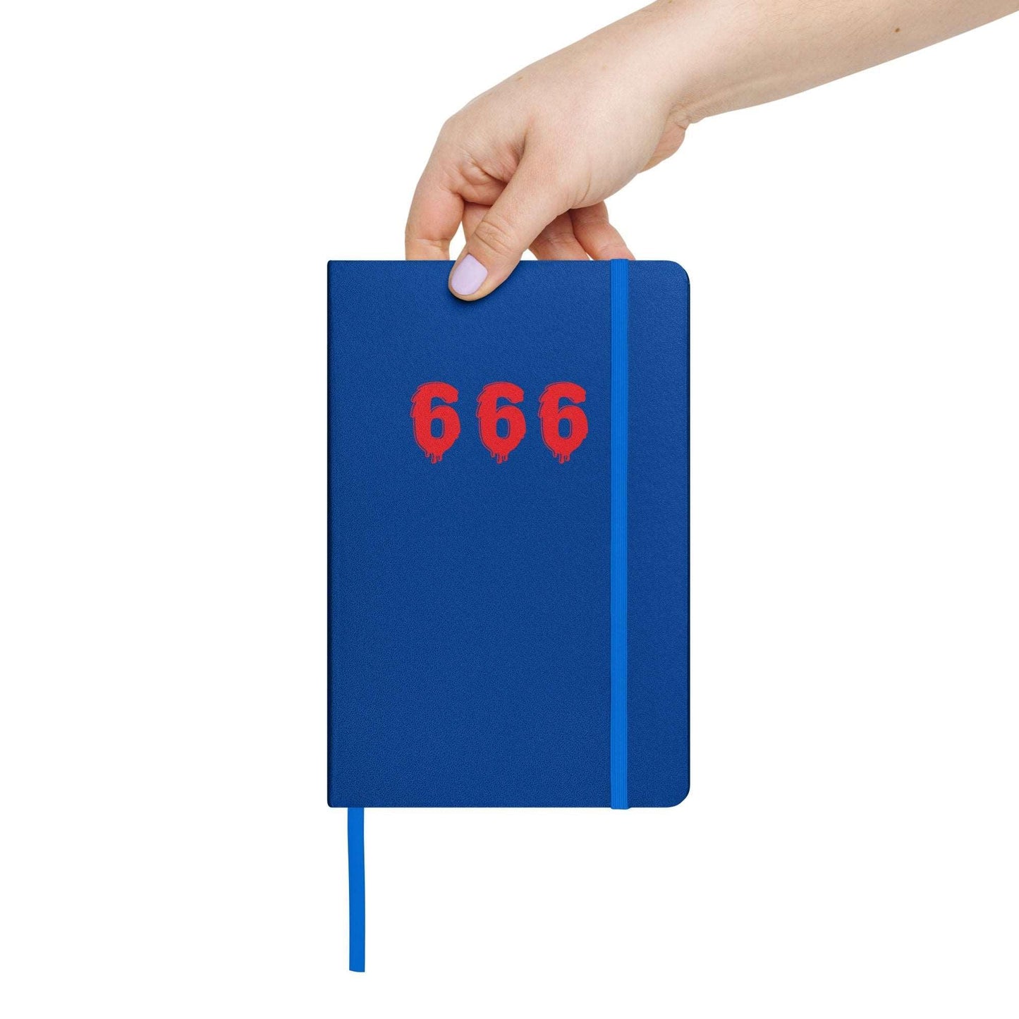 Embrace the Fiery Elegance: Red 666 Melting Hardcover Bound Notebook - Unleash Your Creative Inferno! - Lizard Vigilante