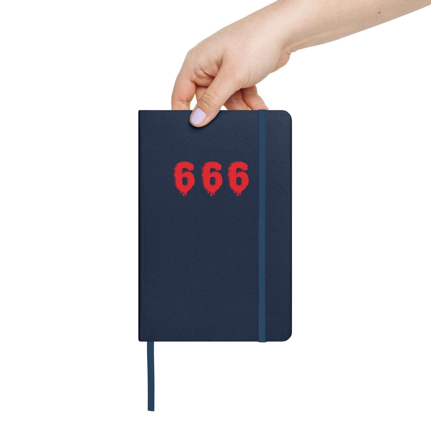 Embrace the Fiery Elegance: Red 666 Melting Hardcover Bound Notebook - Unleash Your Creative Inferno! - Lizard Vigilante